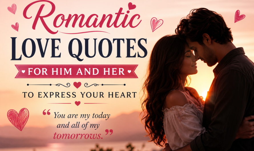 Romantic Love Quotes for Him and Her to Express Your Heart