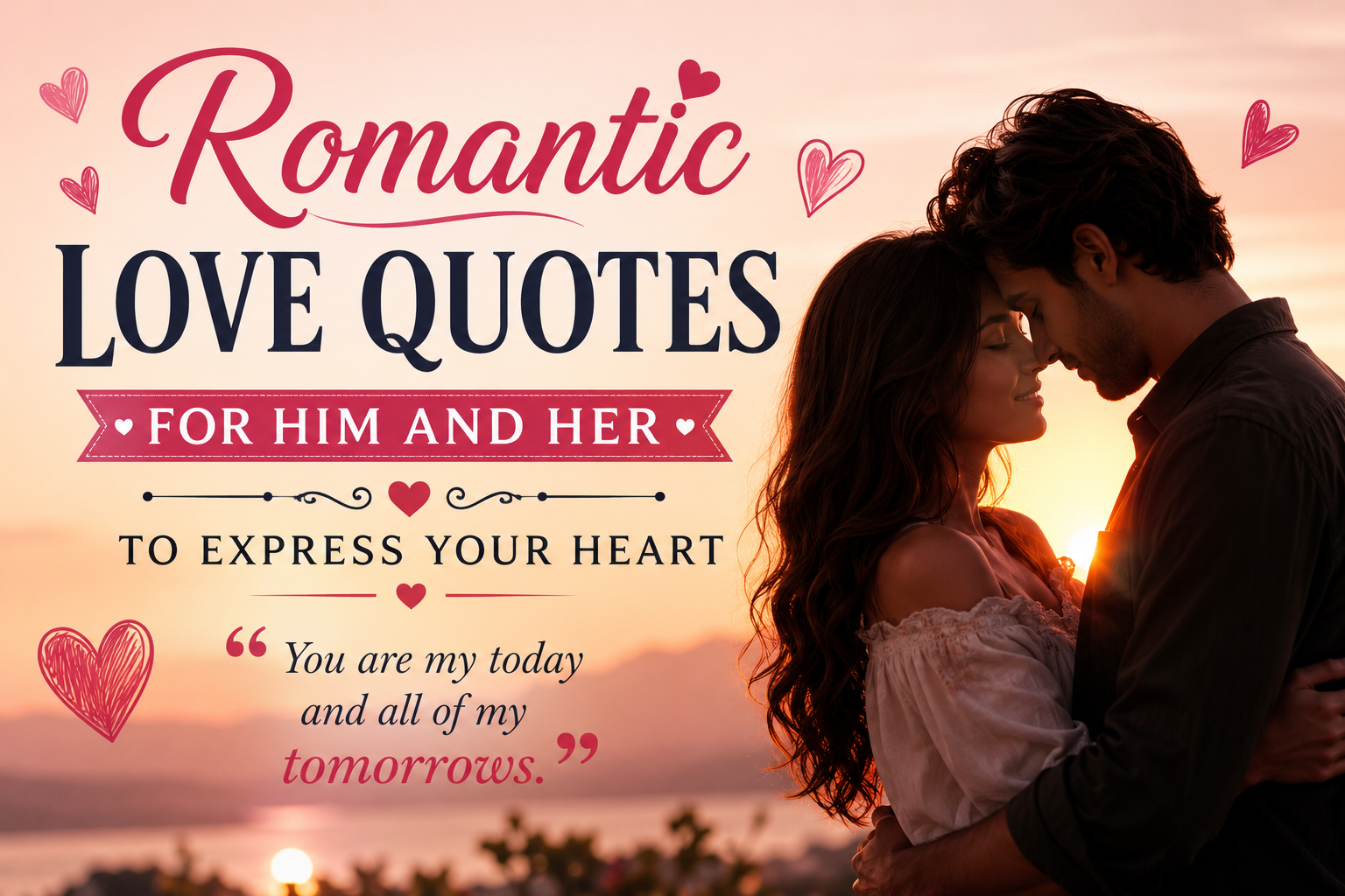 Romantic Love Quotes for Him and Her to Express Your Heart