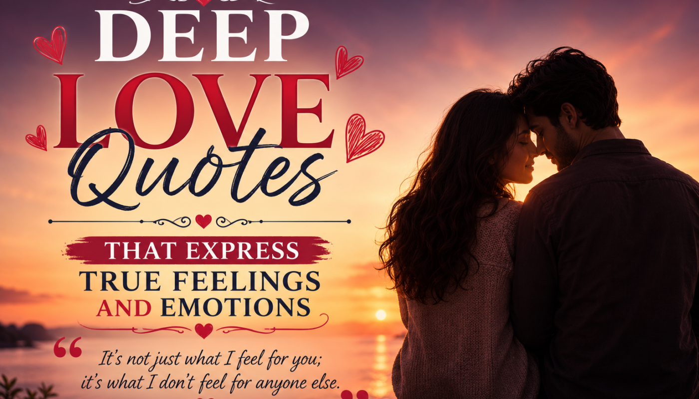 Deep Love Quotes That Express True Feelings and Emotions