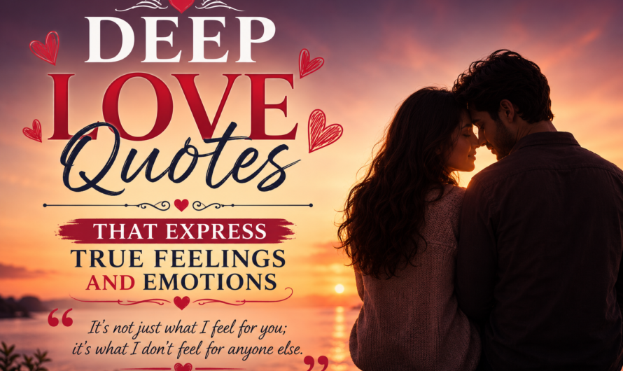 Deep Love Quotes That Express True Feelings and Emotions