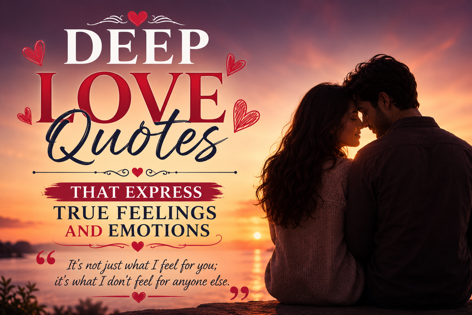 Deep Love Quotes That Express True Feelings and Emotions