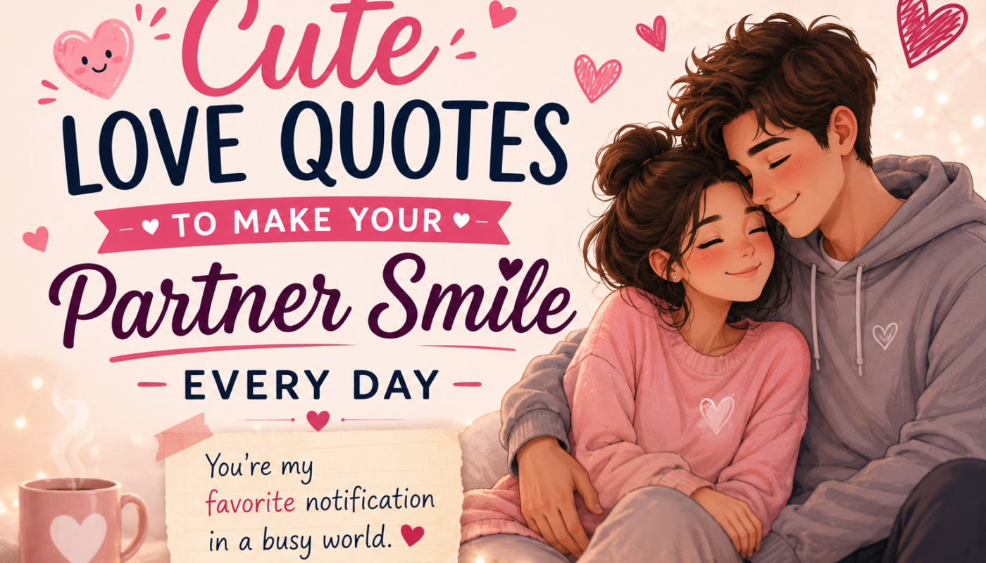 Cute Love Quotes to Make Your Partner Smile Every Day