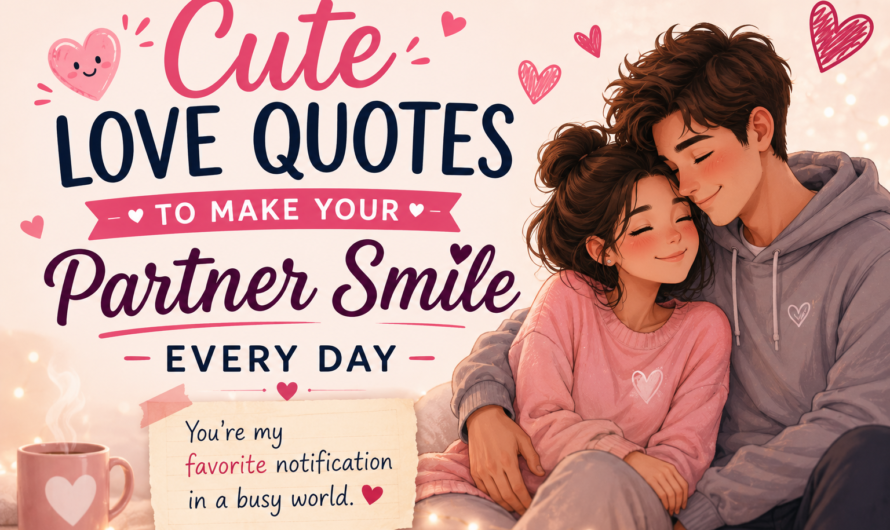 Cute Love Quotes to Make Your Partner Smile Every Day