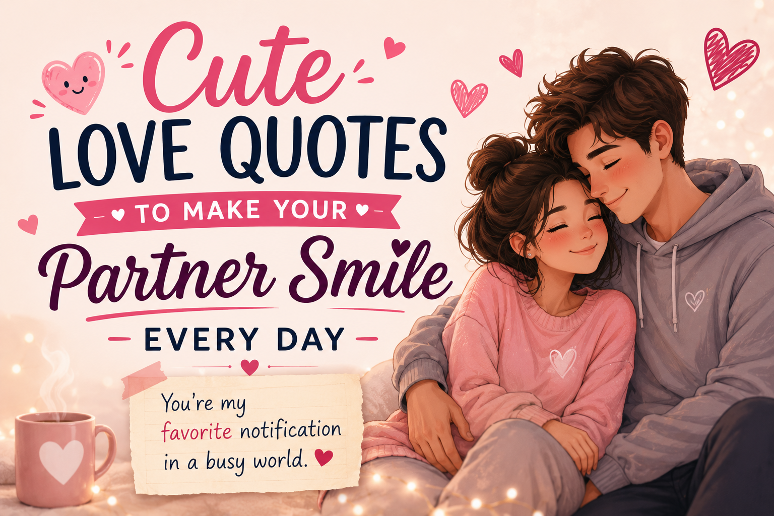 Cute Love Quotes to Make Your Partner Smile Every Day