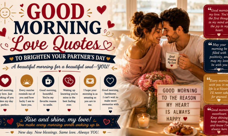 Good Morning Love Quotes to Brighten Your Partner’s Day