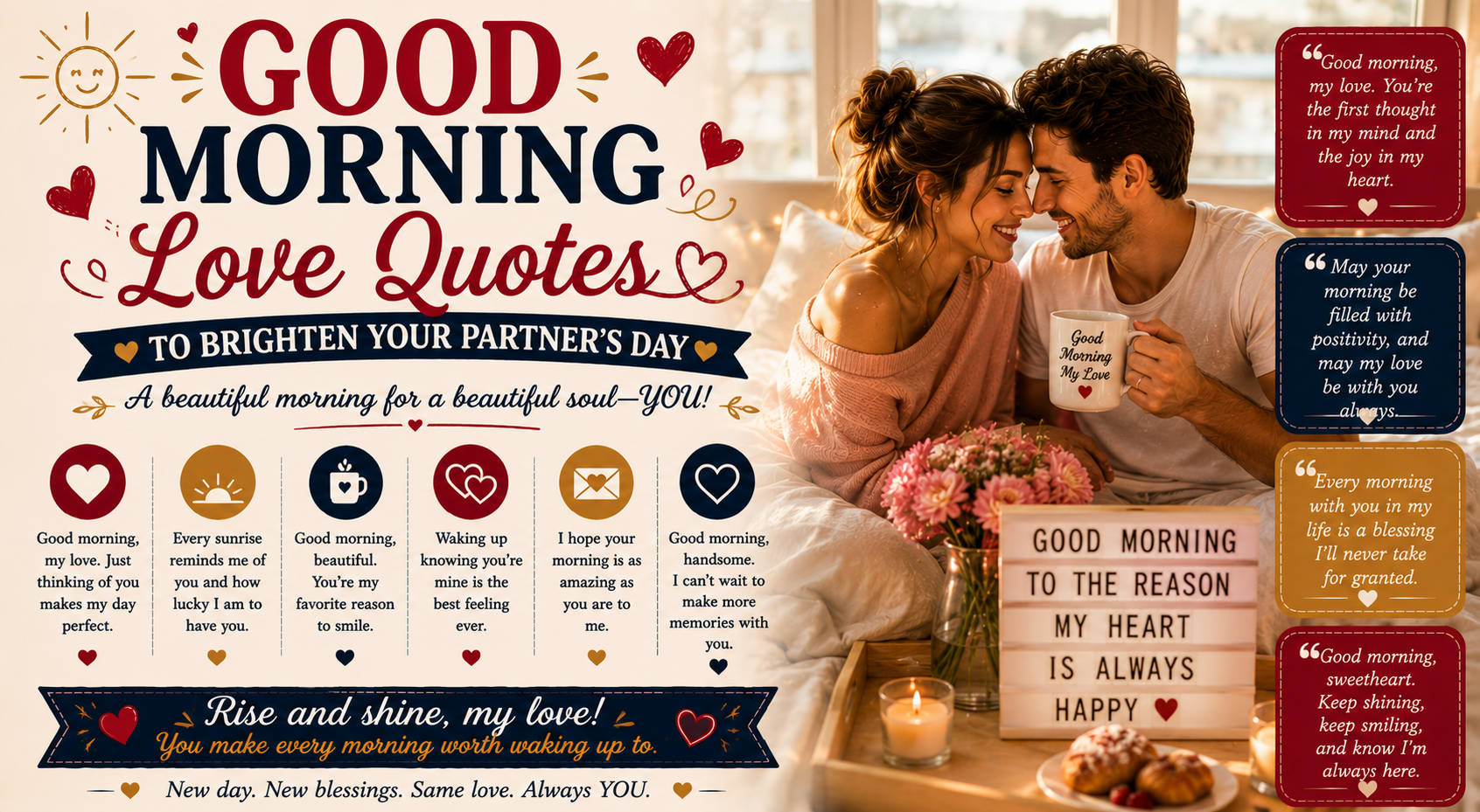 Good Morning Love Quotes to Brighten Your Partner’s Day