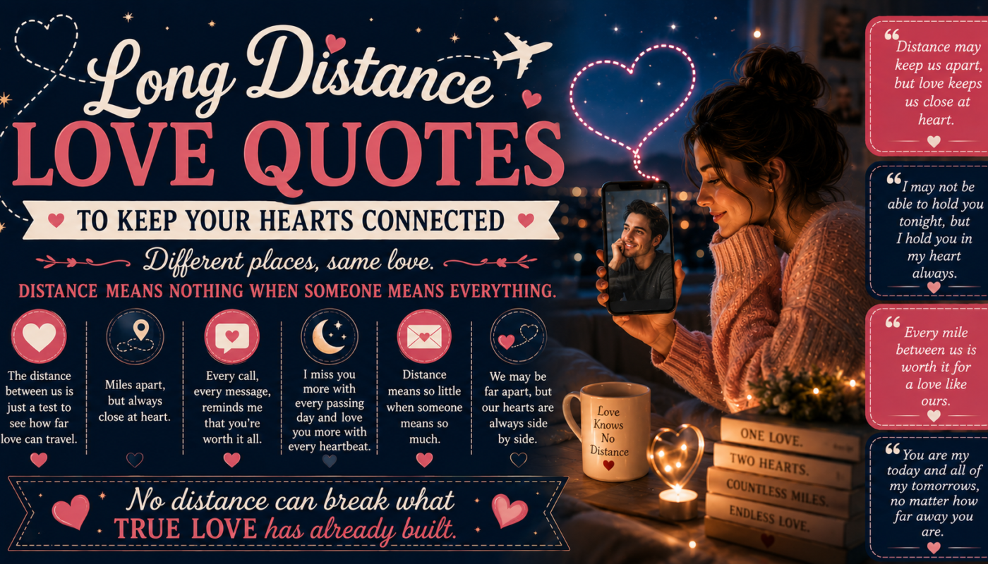Long Distance Love Quotes to Keep Your Hearts Connected
