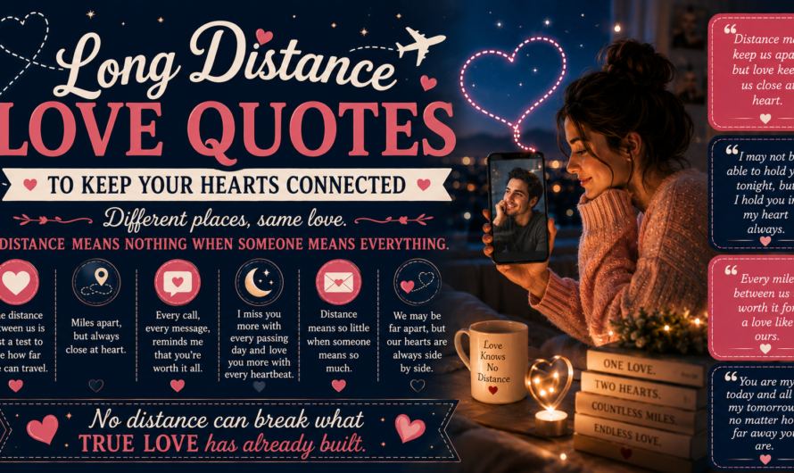 Long Distance Love Quotes to Keep Your Hearts Connected