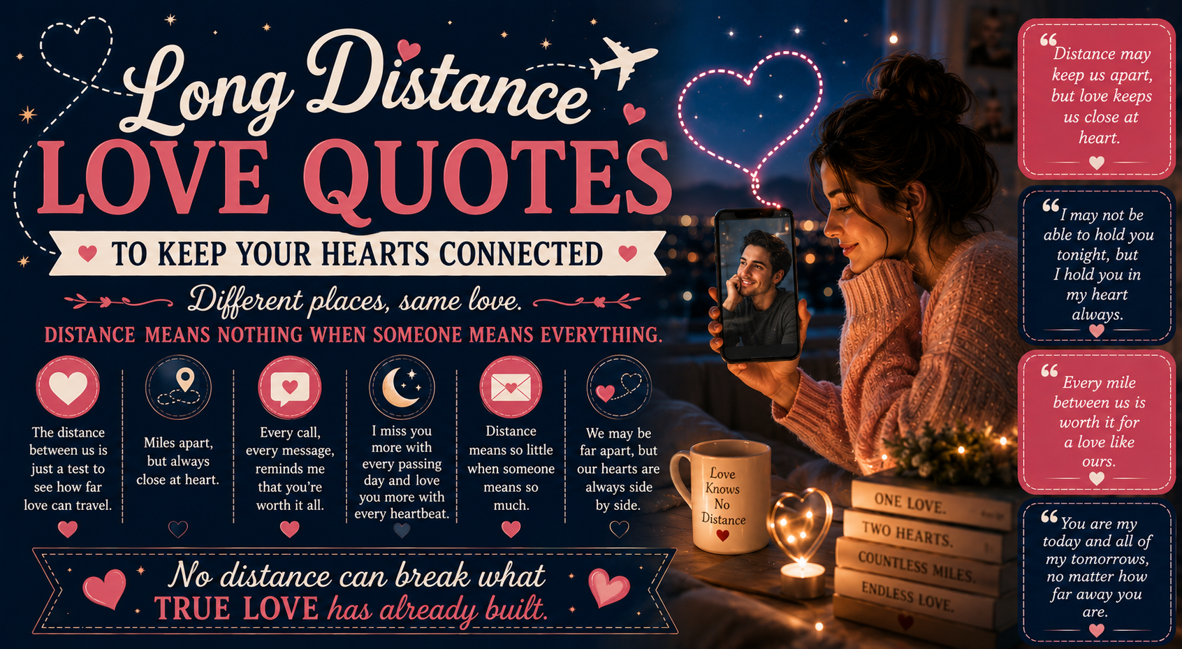 Long Distance Love Quotes to Keep Your Hearts Connected