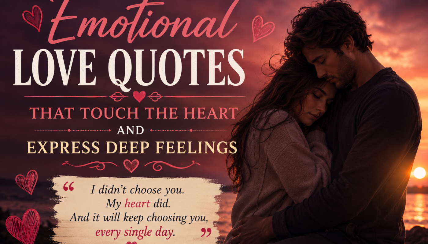 Emotional Love Quotes That Touch the Heart and Express Deep Feelings