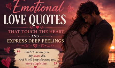 Emotional Love Quotes That Touch the Heart and Express Deep Feelings