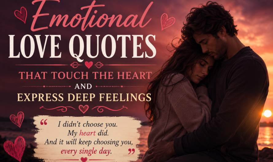 Emotional Love Quotes That Touch the Heart and Express Deep Feelings