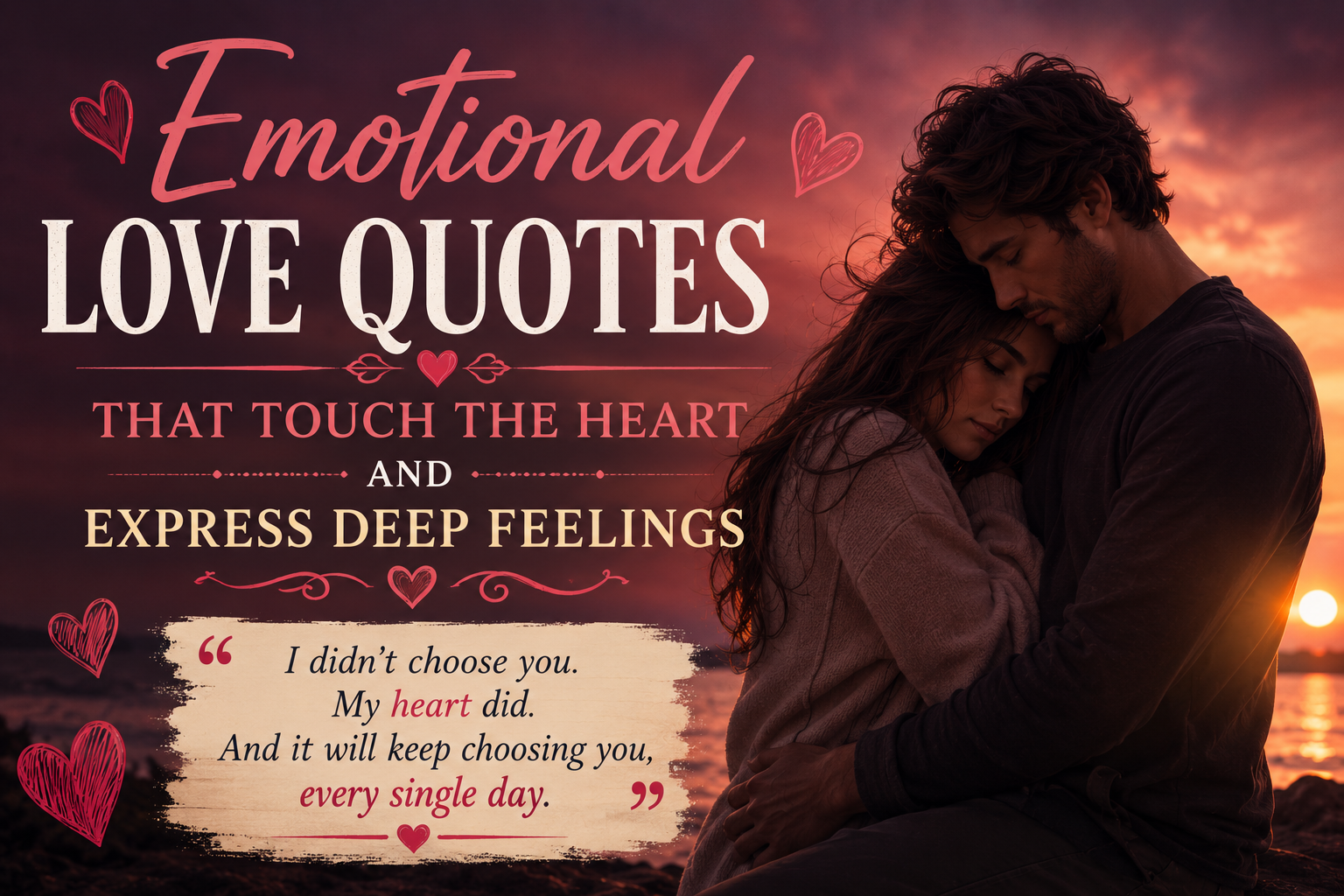 Emotional Love Quotes That Touch the Heart and Express Deep Feelings