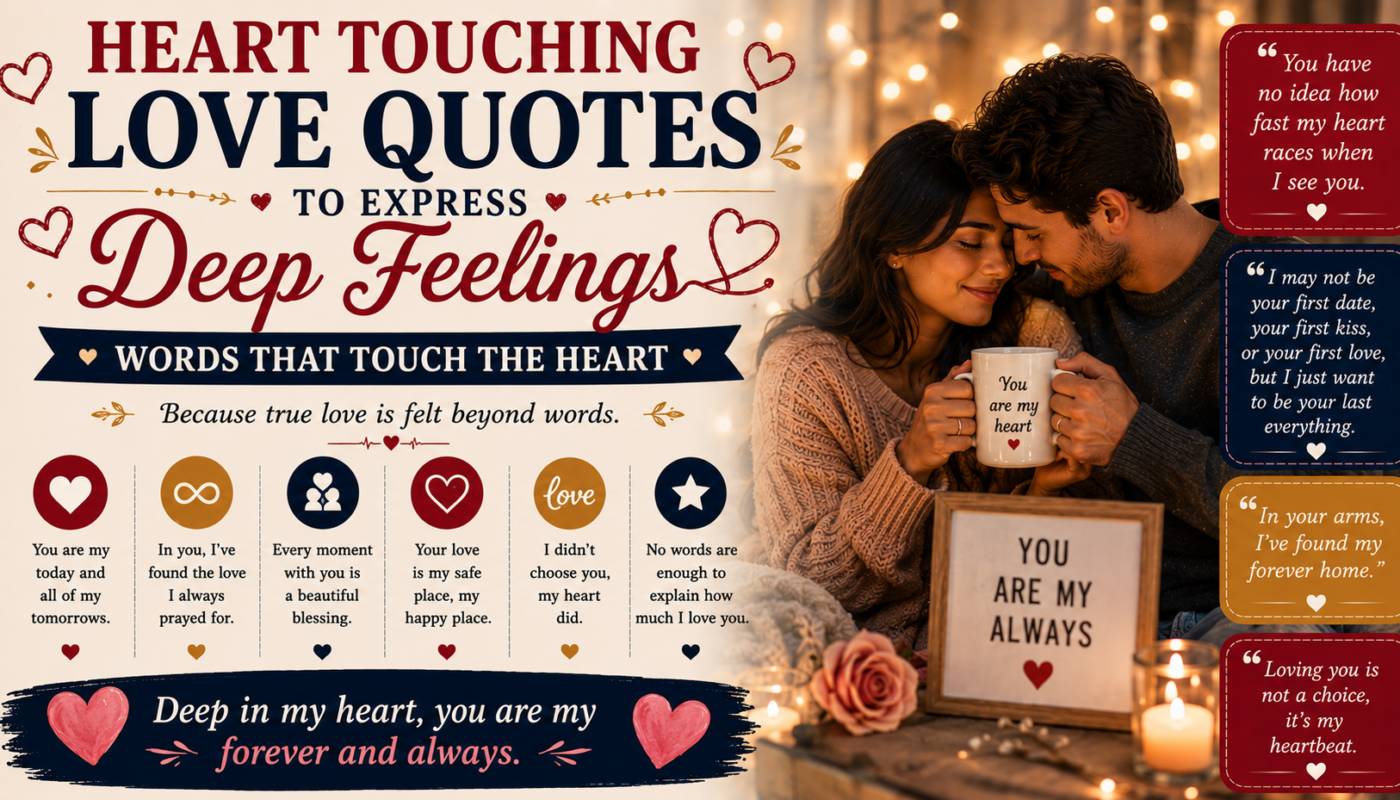 Heart Touching Love Quotes to Express Deep Feelings