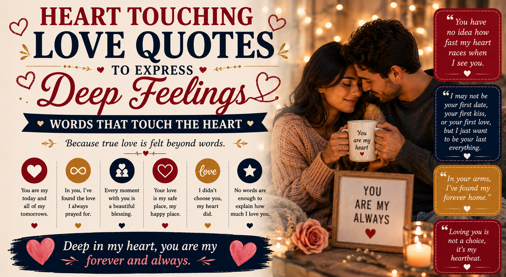 Heart Touching Love Quotes to Express Deep Feelings
