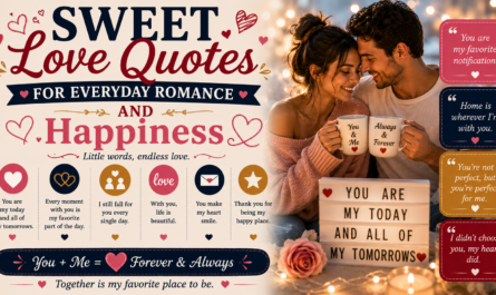 Sweet Love Quotes for Everyday Romance and Happiness