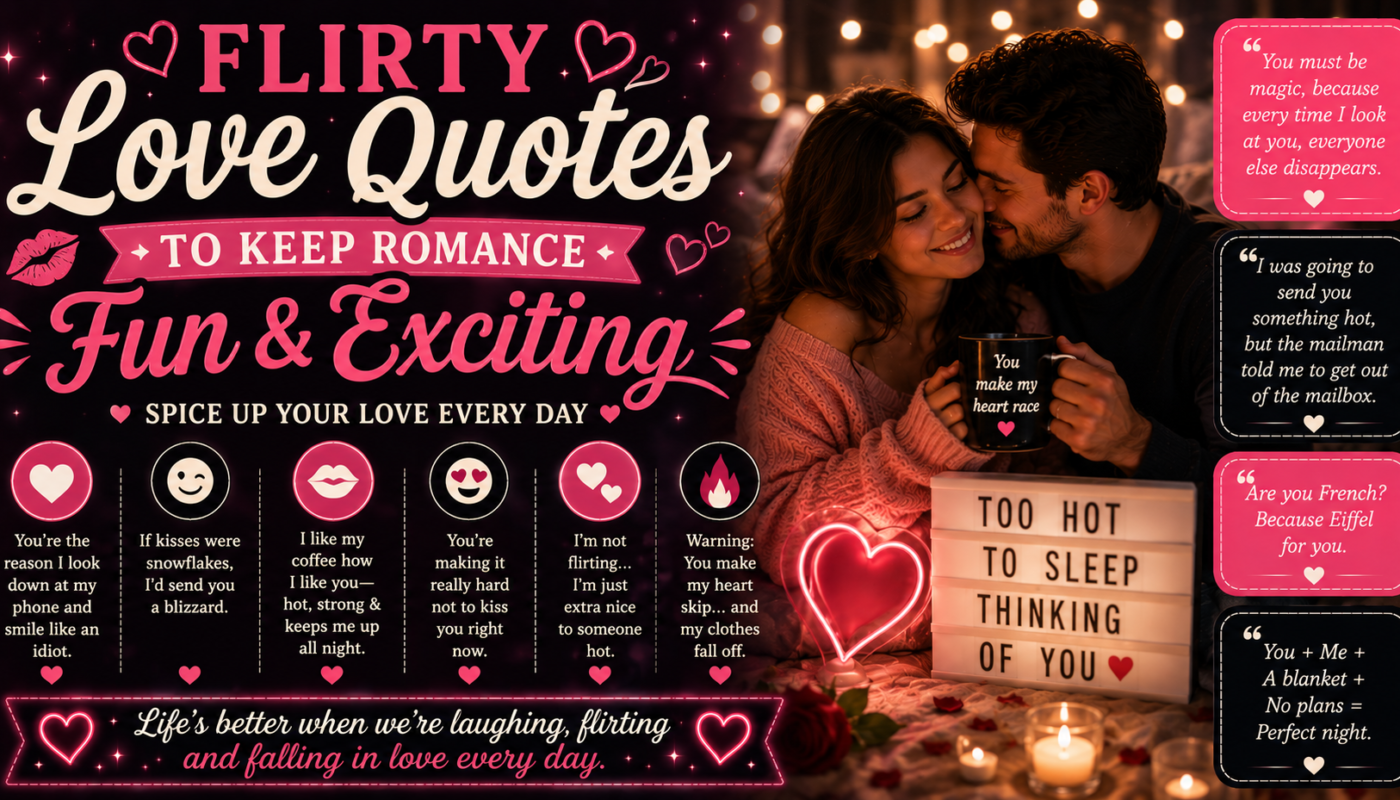 Flirty Love Quotes to Keep Romance Fun and Exciting