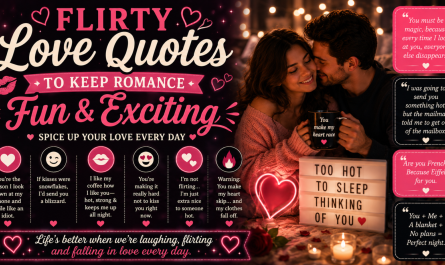 Flirty Love Quotes to Keep Romance Fun and Exciting