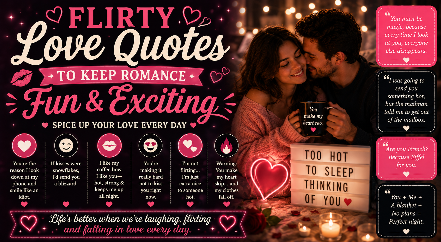 Flirty Love Quotes to Keep Romance Fun and Exciting