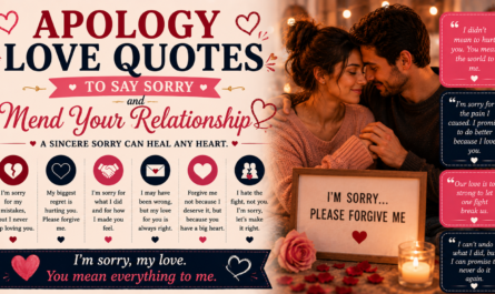Apology Love Quotes to Say Sorry and Mend Your Relationship