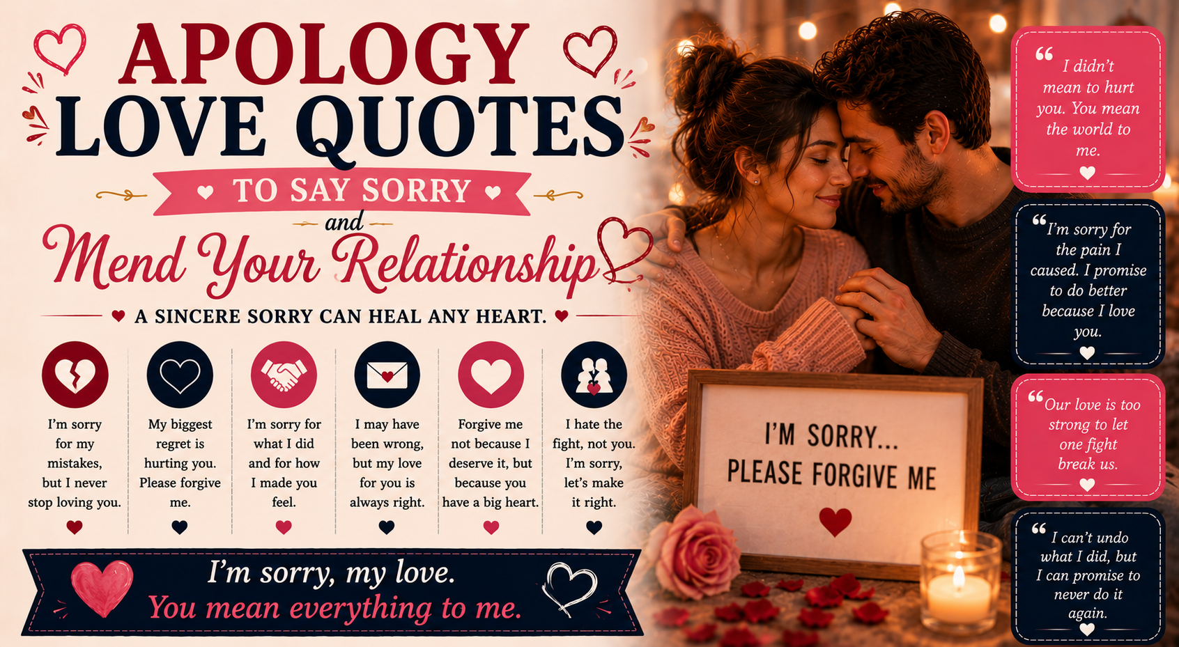 Apology Love Quotes to Say Sorry and Mend Your Relationship