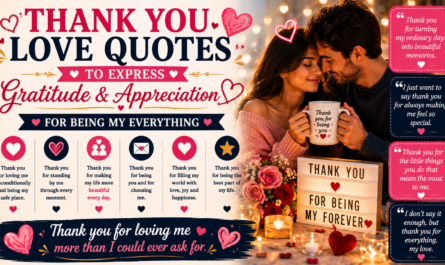 Thank You Love Quotes to Express Gratitude and Appreciation