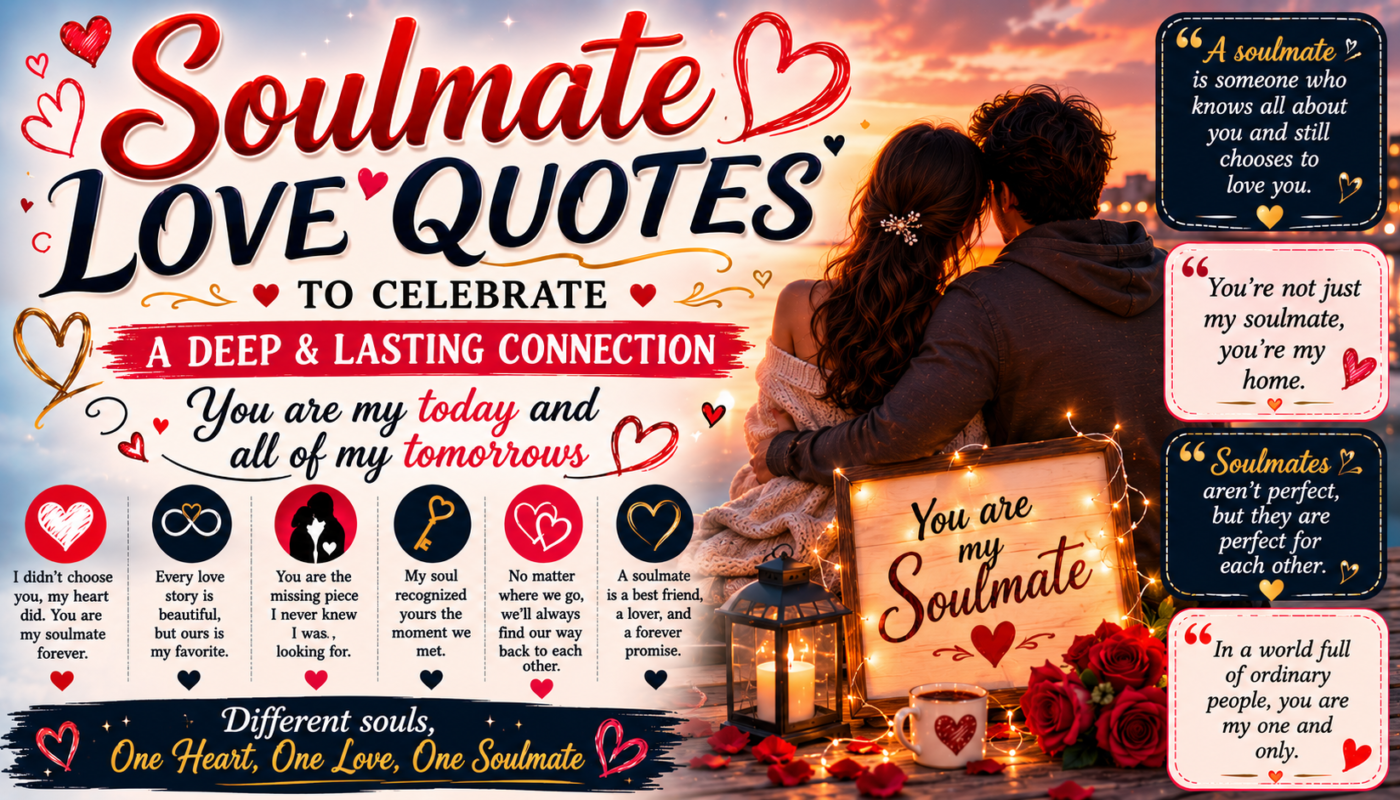 Soulmate Love Quotes to Celebrate a Deep and Lasting Connection