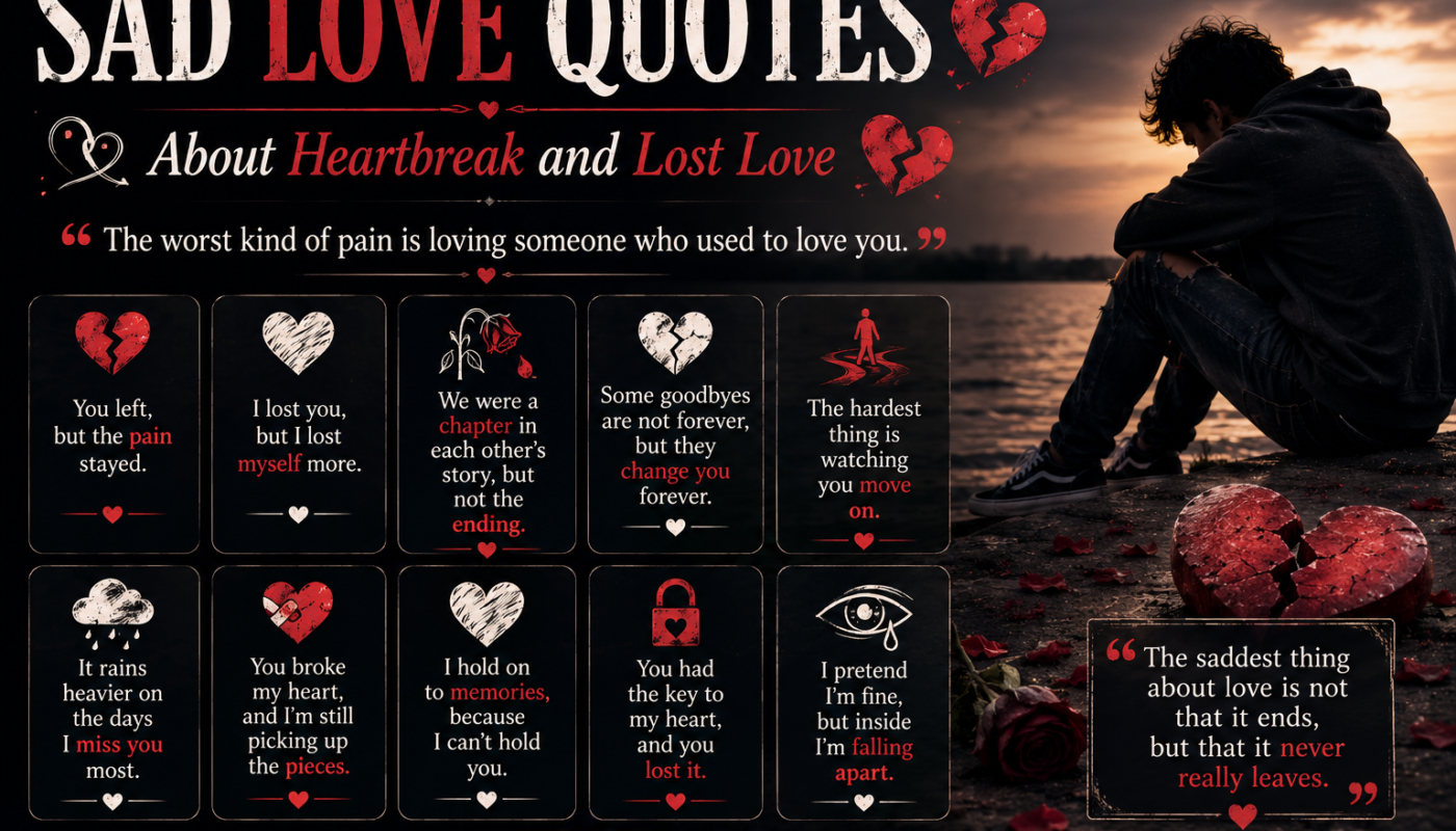 Sad Love Quotes About Heartbreak and Lost Love