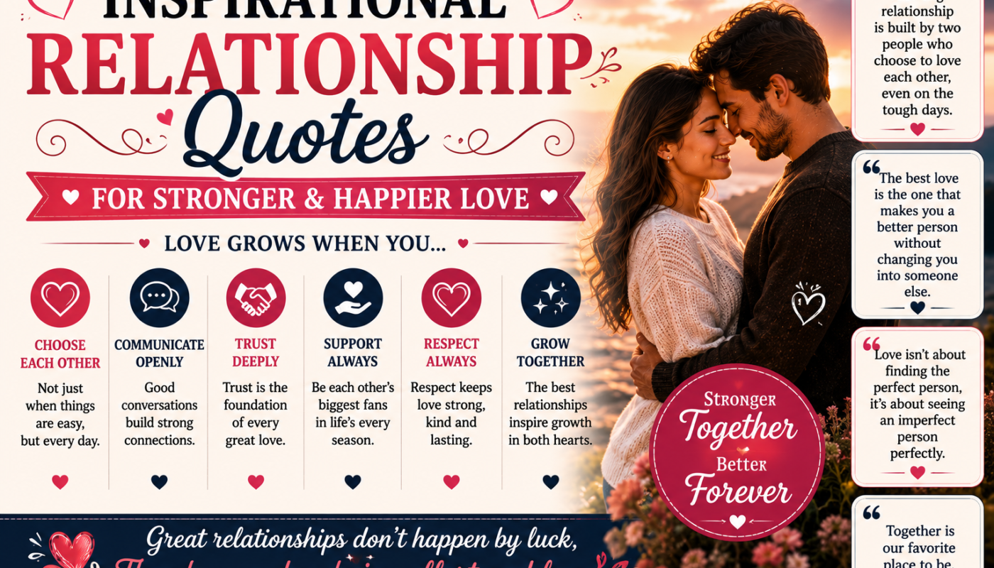 Inspirational Relationship Quotes for Stronger and Happier Love
