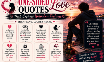 One-Sided Love Quotes That Express Unspoken Feelings