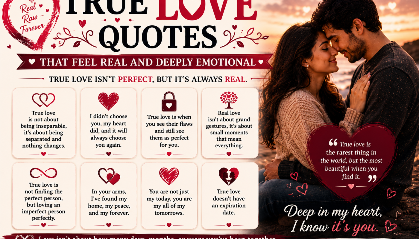 True Love Quotes That Feel Real and Deeply Emotional