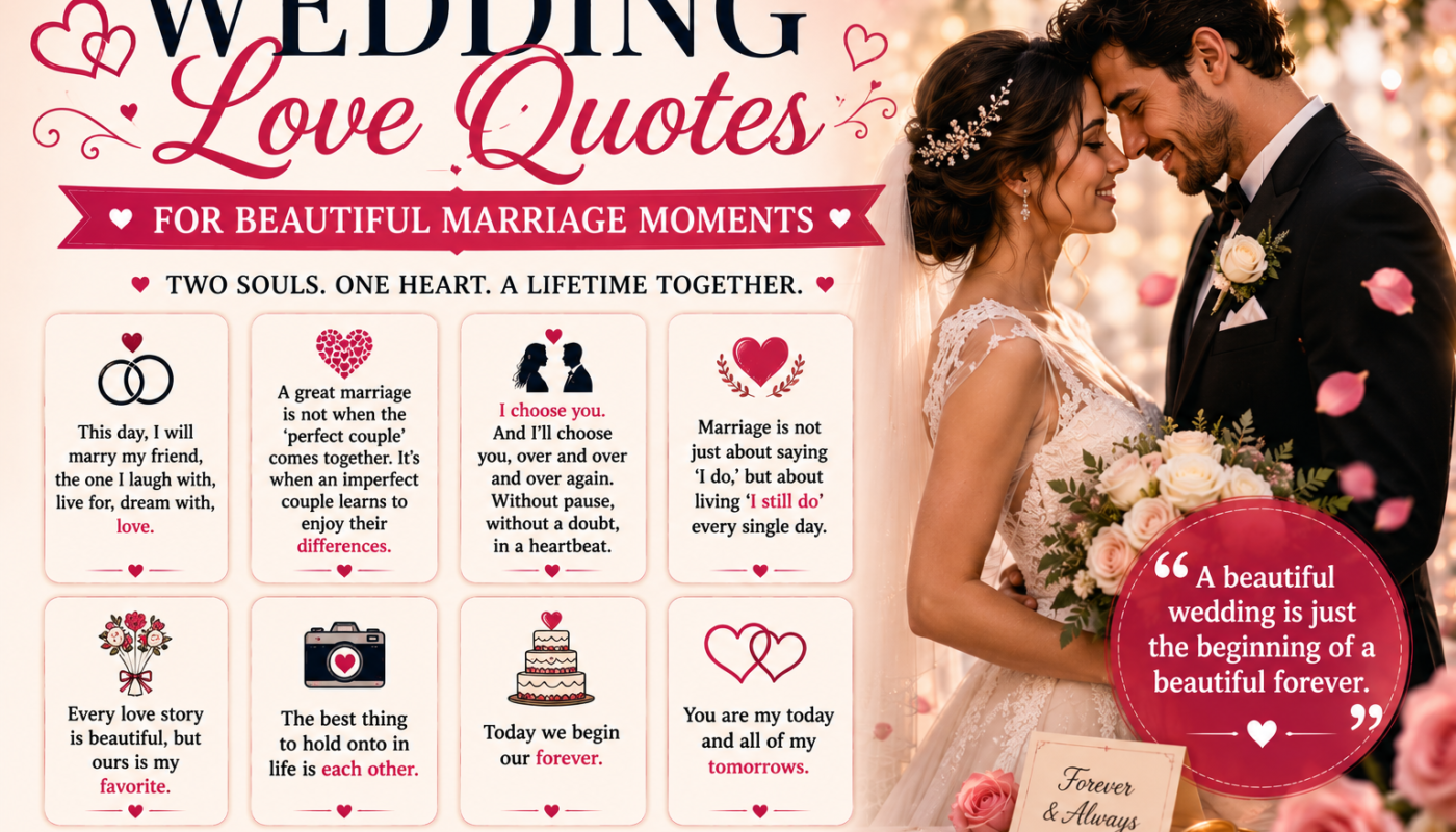 Wedding Love Quotes for Beautiful Marriage Moments