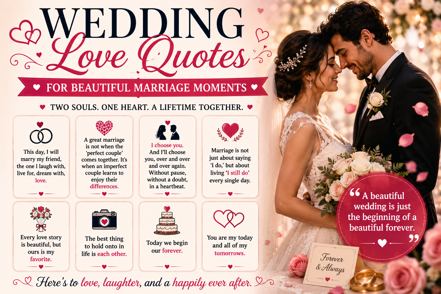 Wedding Love Quotes for Beautiful Marriage Moments