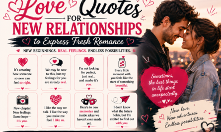 Love Quotes for New Relationships to Express Fresh Romance