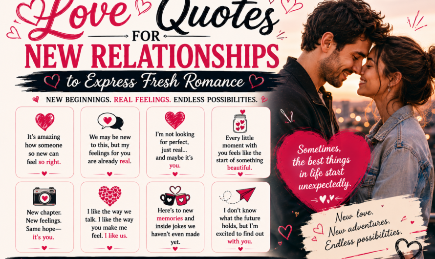 Love Quotes for New Relationships to Express Fresh Romance