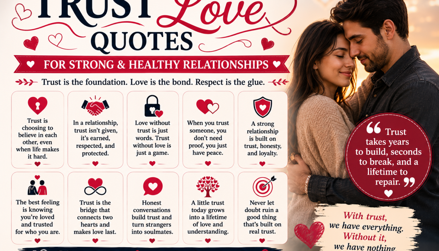 Trust Love Quotes for Strong and Healthy Relationships