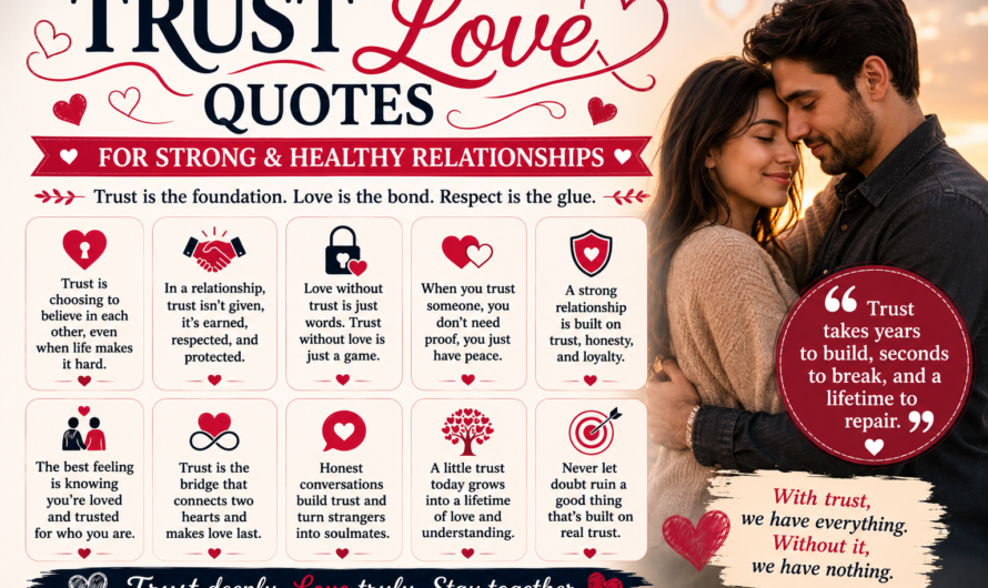 Trust Love Quotes for Strong and Healthy Relationships