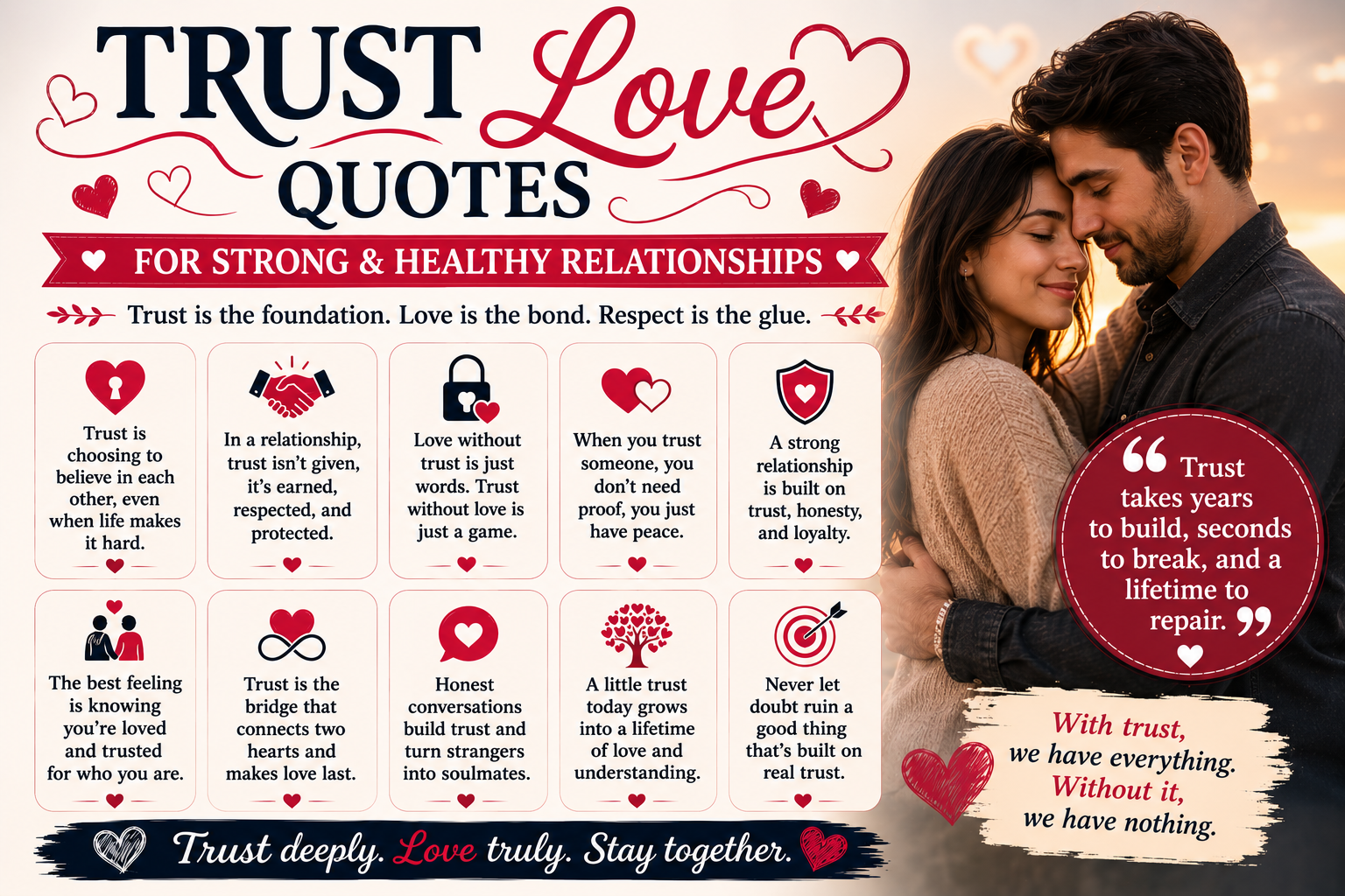 Trust Love Quotes for Strong and Healthy Relationships