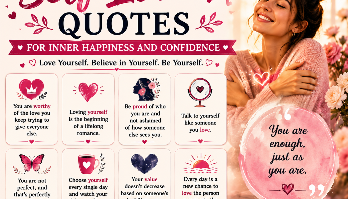 Self Love Quotes for Inner Happiness and Confidence