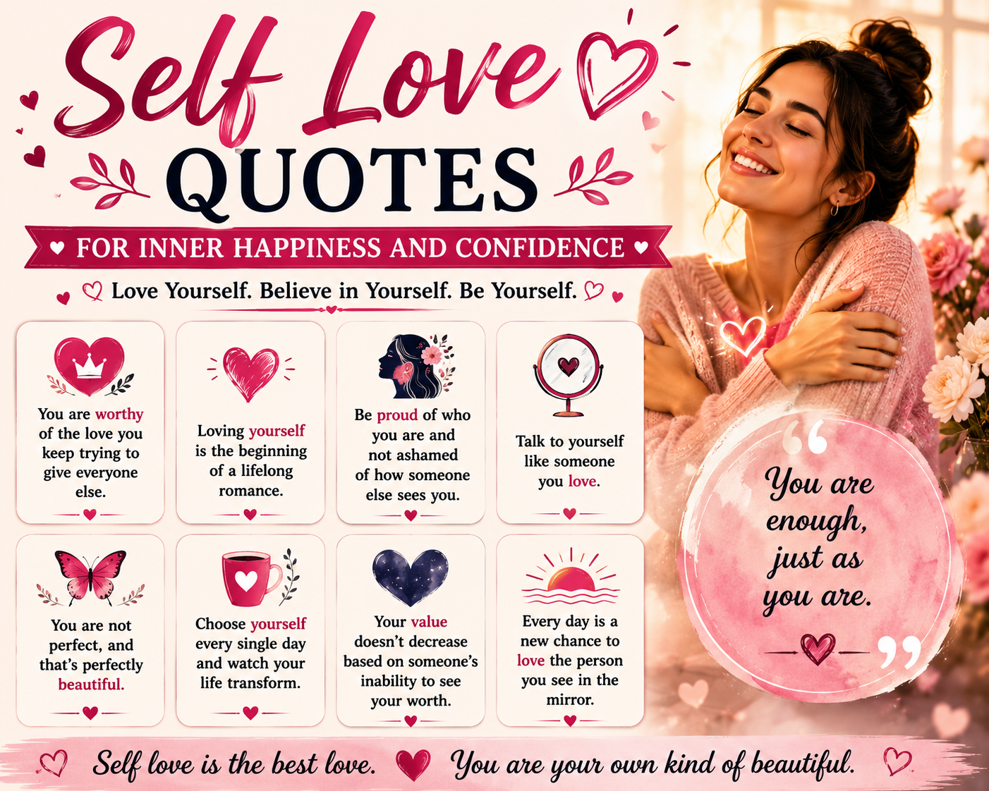 Self Love Quotes for Inner Happiness and Confidence