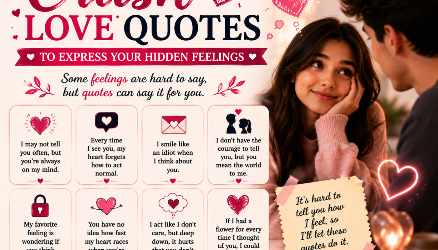 Crush Love Quotes to Express Your Hidden Feelings