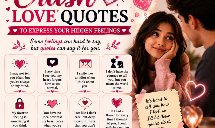 Crush Love Quotes to Express Your Hidden Feelings