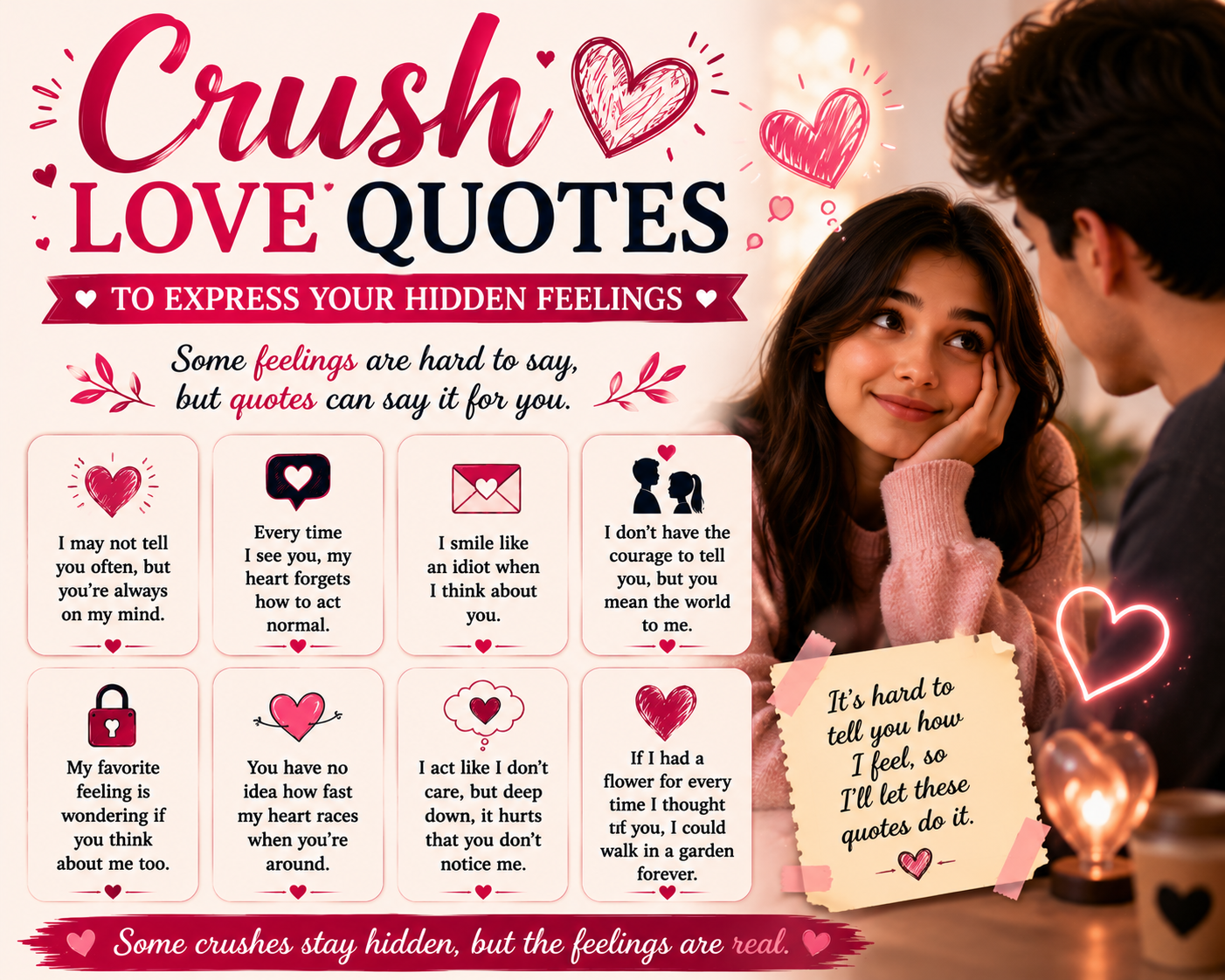 Crush Love Quotes to Express Your Hidden Feelings