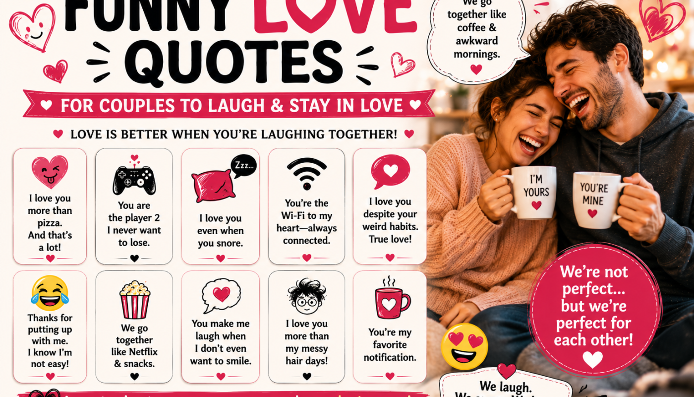 Funny Love Quotes for Couples to Laugh and Stay in Love