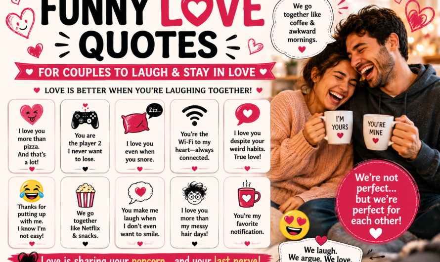 Funny Love Quotes for Couples to Laugh and Stay in Love