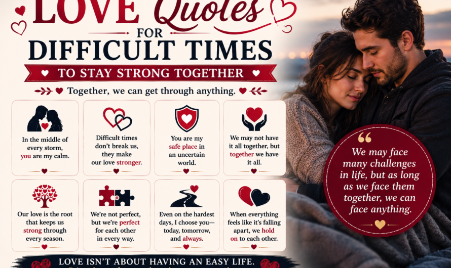 Love Quotes for Difficult Times to Stay Strong Together