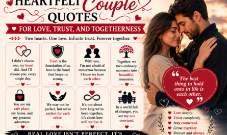 Heartfelt Couple Quotes for Love, Trust, and Togetherness