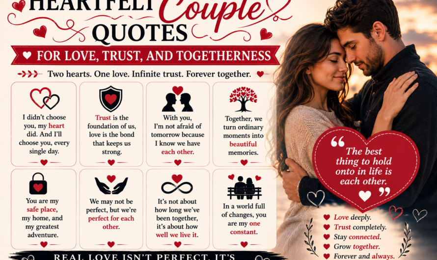 Heartfelt Couple Quotes for Love, Trust, and Togetherness