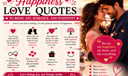 Happiness Love Quotes to Bring Joy, Romance, and Positivity