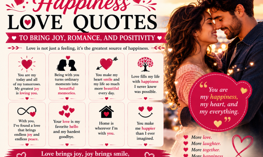 Happiness Love Quotes to Bring Joy, Romance, and Positivity